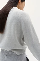Short Fine-Knit Sweater