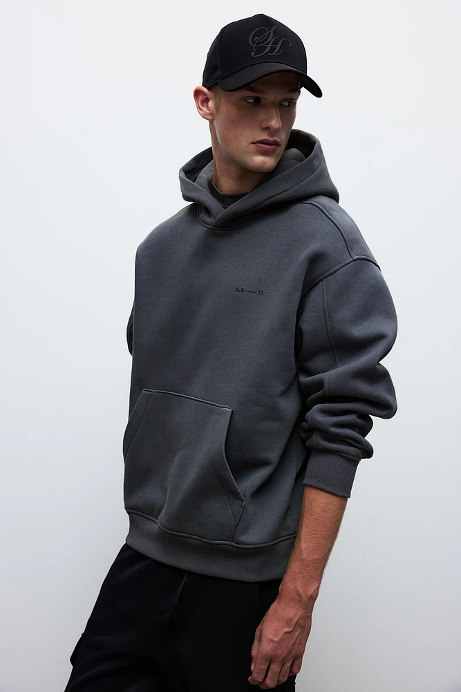 Loose Fit Printed Hoodie