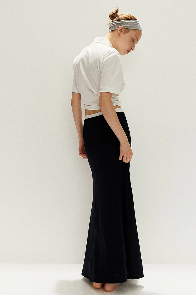 Flared Jersey Skirt