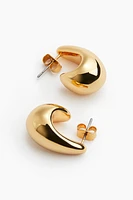 Gold-plated Dome Earrings