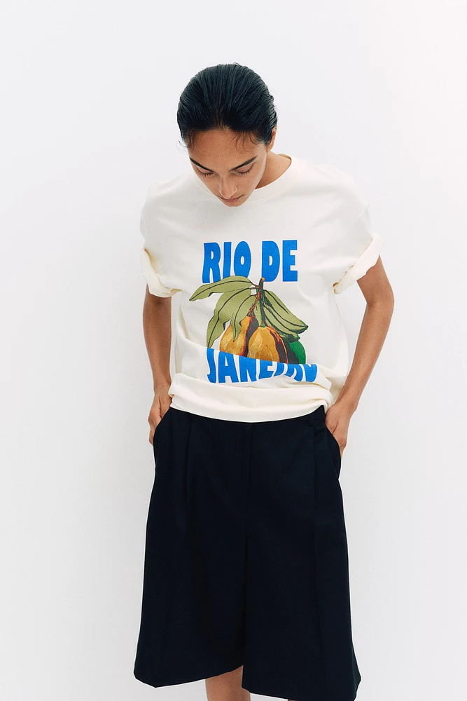 T-shirt avec motif imprimé
