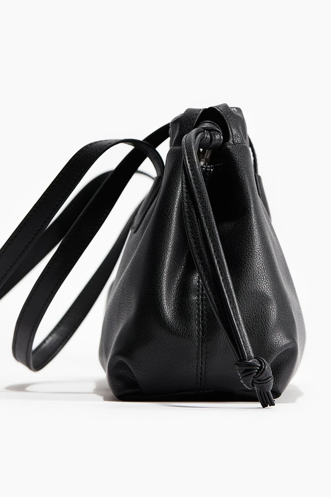 Drawstring-detail shoulder bag