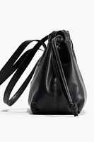 Drawstring-detail shoulder bag