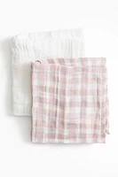 2-Pack Cotton Muslin Burp Cloths
