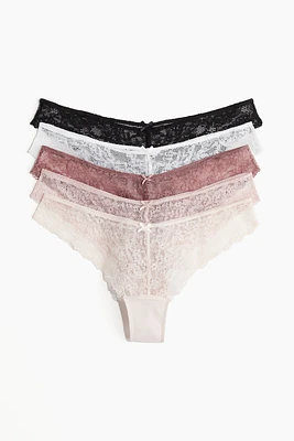 5-pack Lace Brazilian Briefs