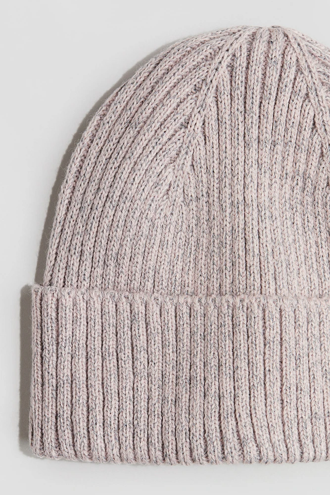 Tuque réfléchissante en tricot côtelé