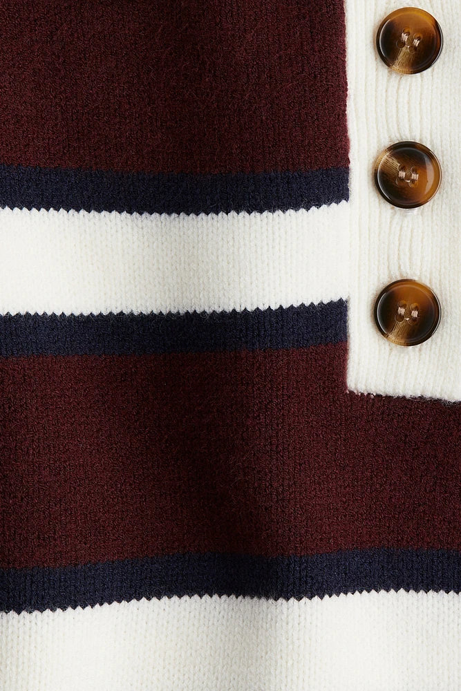 Fine-knit polo shirt