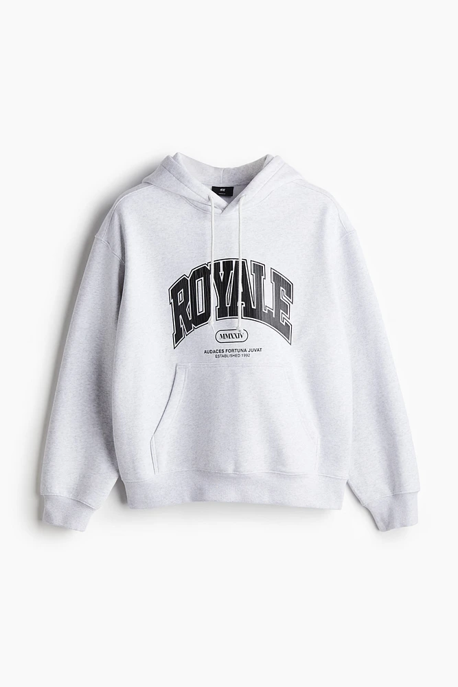 Loose Fit Printed Hoodie