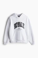 Loose Fit Printed Hoodie