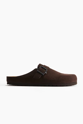 Suede Mules
