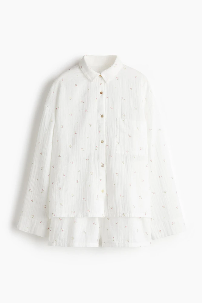 Pajama Shirt and Shorts