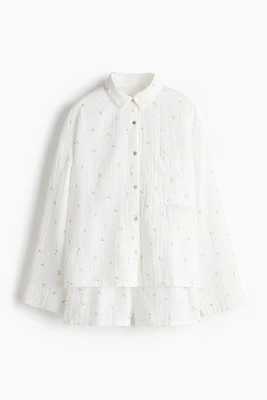 Pajama Shirt and Shorts