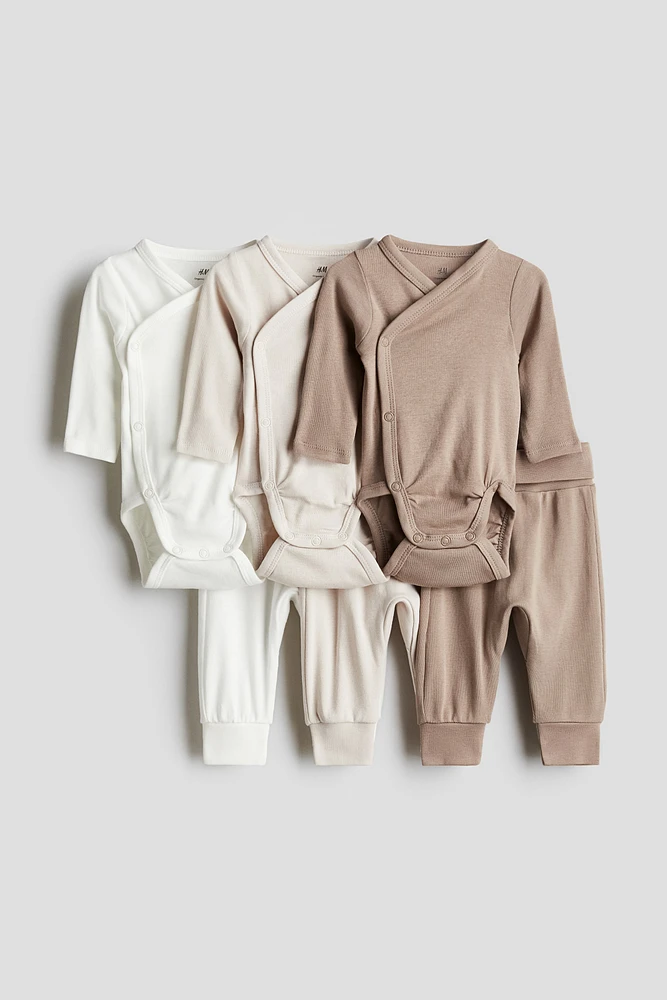 6-piece Bodysuit and Pants Set