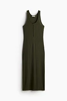 Button-top Jersey Dress