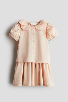 2-Piece Blouse and Skirt Set