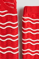 2-Piece Pointelle-Knit Set