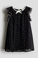 Pleated A-line Dress