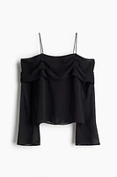 Off-the-Shoulder Chiffon Top