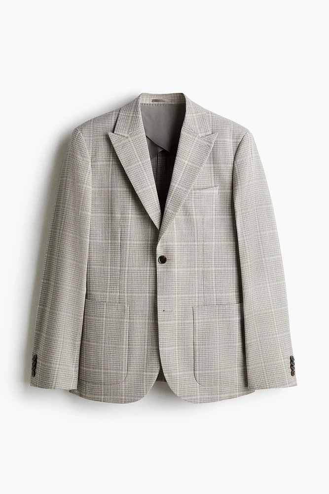 Veste coupe classique à fermeture droite