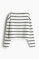 Oversized Boat-neck Top