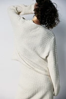 Pointelle-Knit Sweater