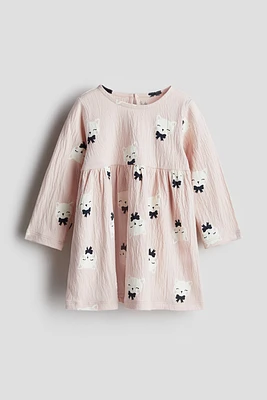 Robe en jersey froissé