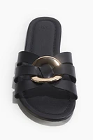 Intertwined-strap Sandals