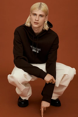 Loose Fit Printed Hoodie