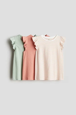 3-pack Flutter-sleeved Tops