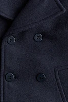 Cashmere-blend pea coat