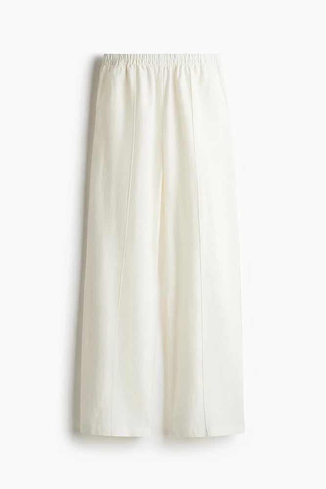 Linen-Blend Pants