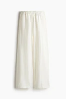 Linen-Blend Pants