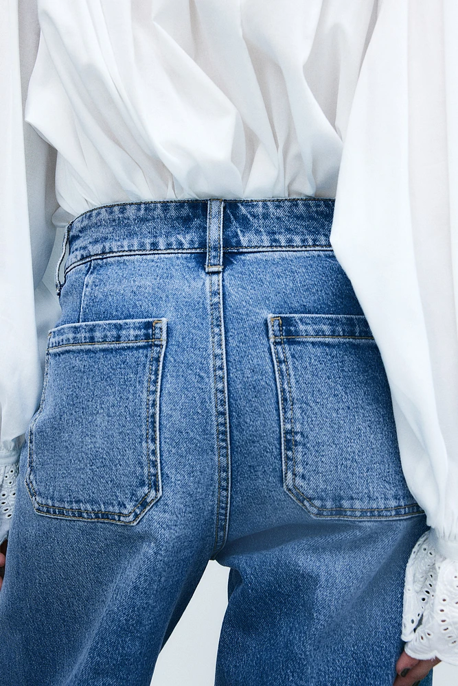 Jean ample taille haute