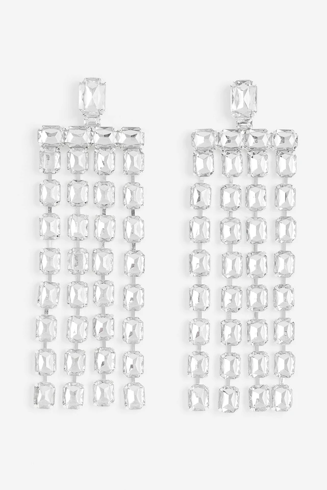 Long Rhinestone Earrings