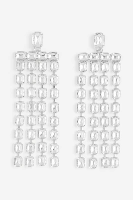 Long Rhinestone Earrings