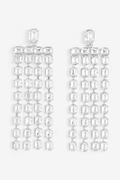 Long Rhinestone Earrings