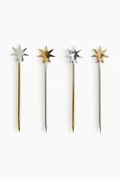 4-pack Metal Food Skewers