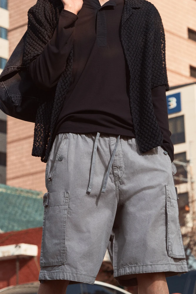 Loose-Fit Cargo Shorts