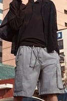 Loose-Fit Cargo Shorts