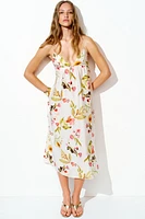 Robe maxi avec détail à nouer