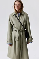 Manteau 3/4 avec ceinture