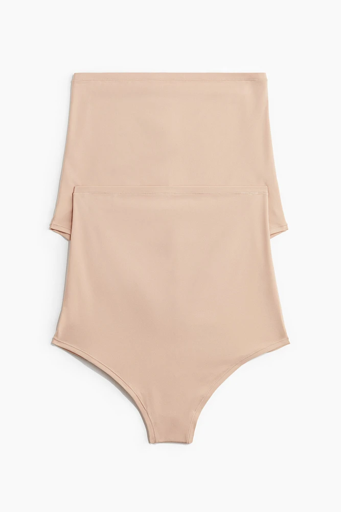 Lot de 2 culottes MAMA taille haute en microfibre