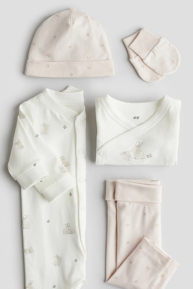 5-piece Cotton Jersey Gift Set