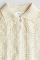 Pointelle-Knit Sweater