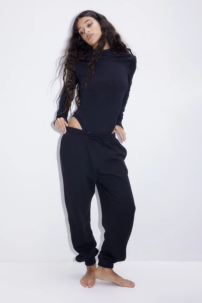 Mock Turtleneck Thong Bodysuit