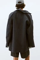 Wool-Blend Coat