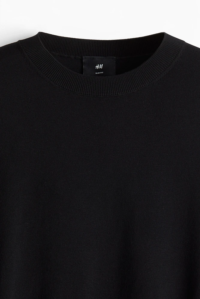 Slim-Fit Fine-Knit T-Shirt