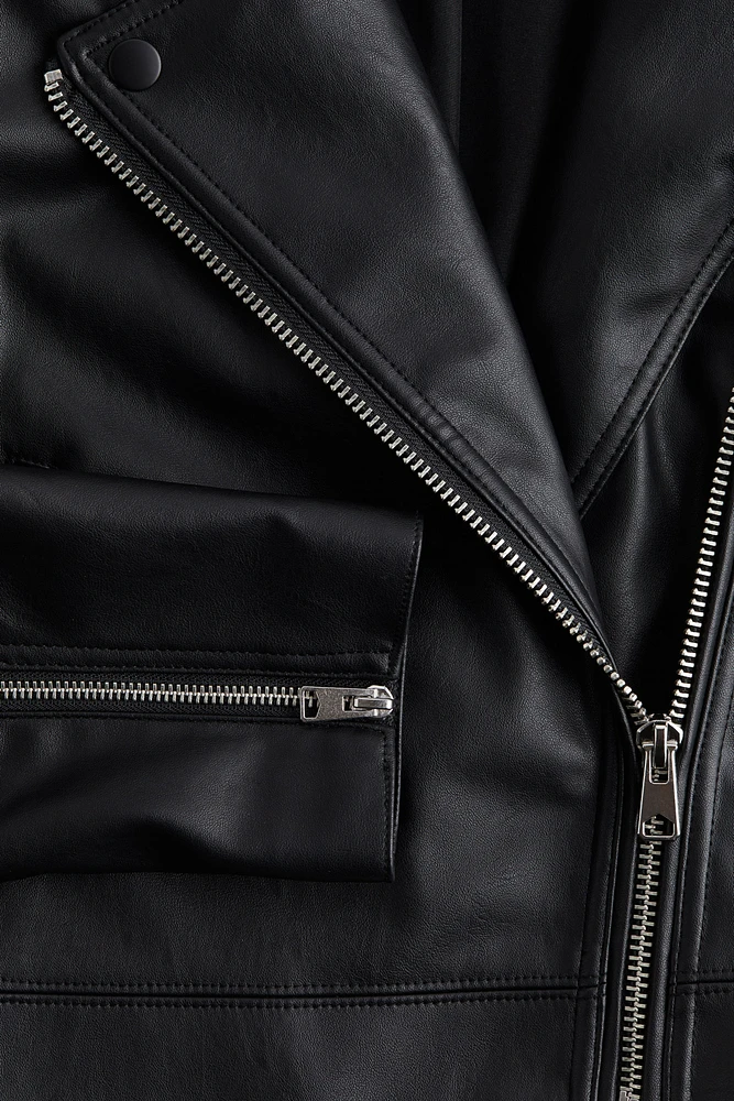 Veste courte de style motard