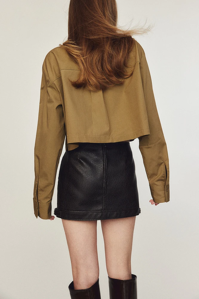 Cropped Cargo Shirt