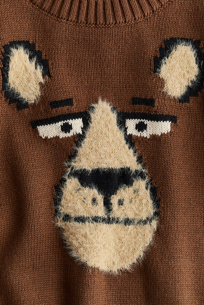 Jacquard-Knit Sweater